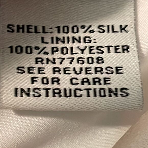 J. Peterman Company lined silk sleeveless dress in warm & pastel stripes size 22 - Picture 8 of 8